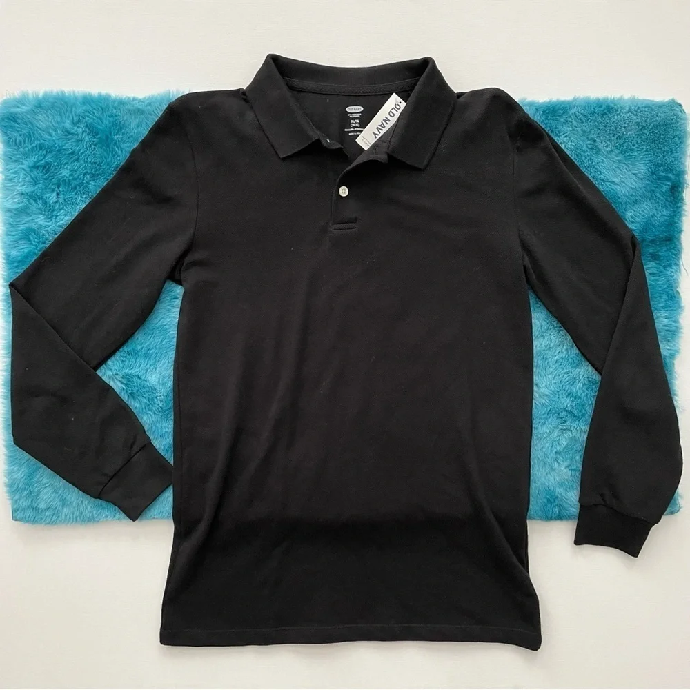 Old Navy Boys Long Sleeve Polo Shirt Size XL